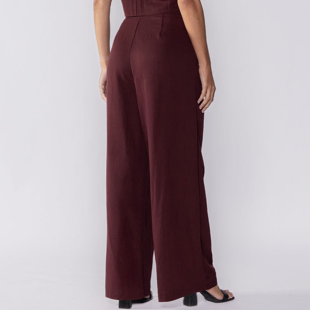 Calça Feminina Pantalona De Poliamida Patricia Foster