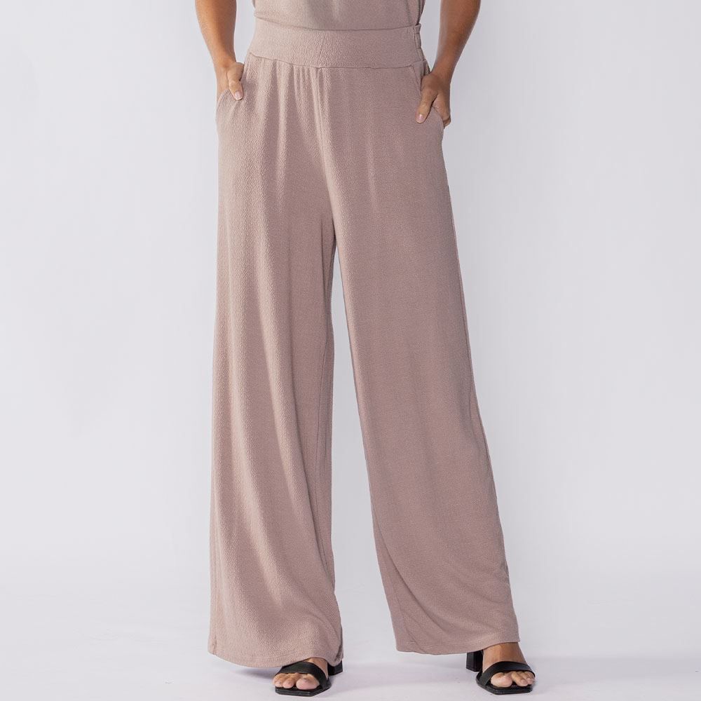 Calça Feminina Pantalona Em Crepe Patricia Foster
