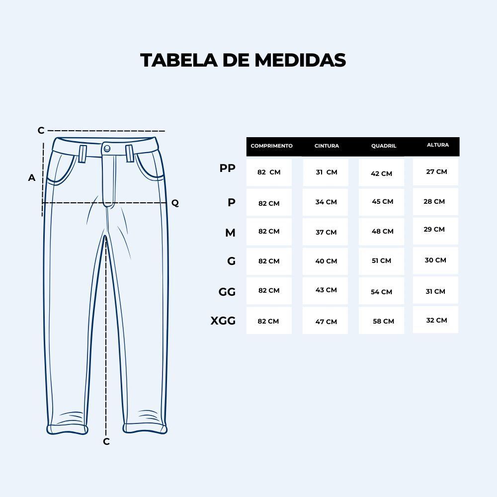Calça Feminina Reta De Moletom Patricia Foster