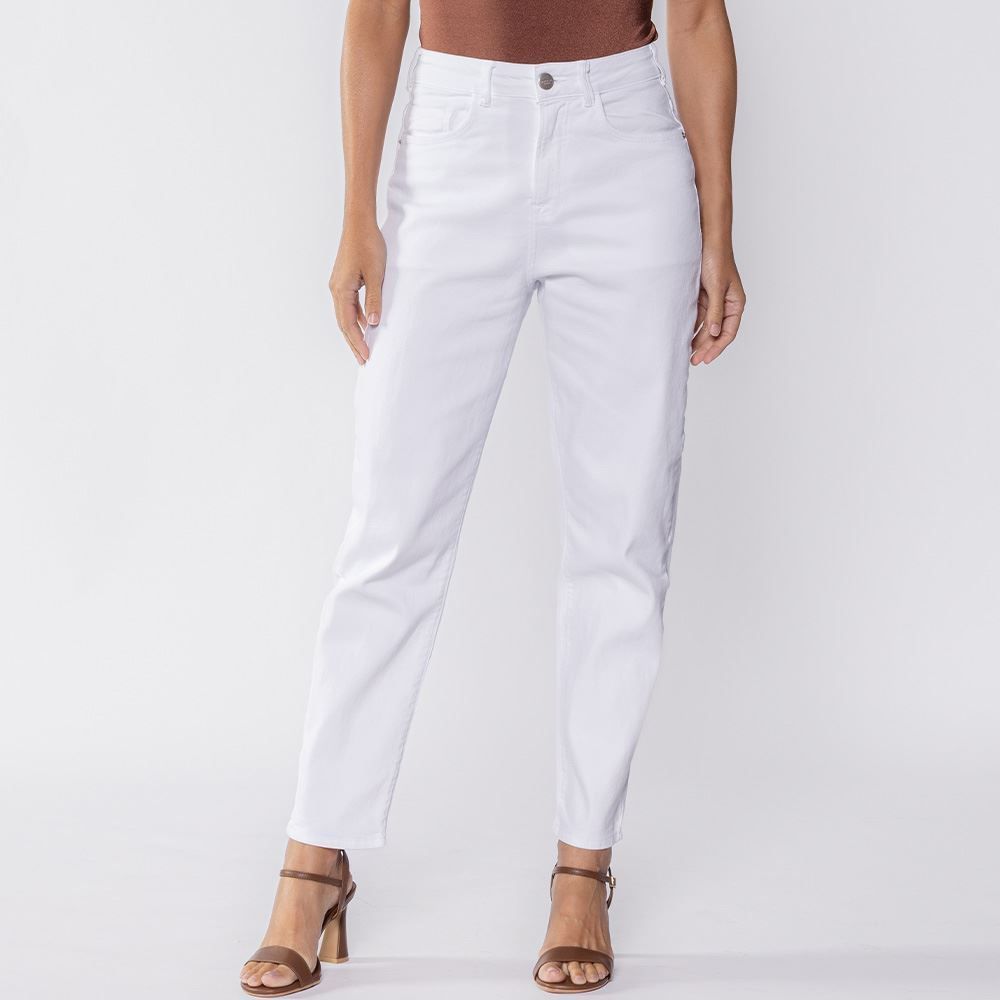 Calça Feminina Sarja Mom Patricia Foster