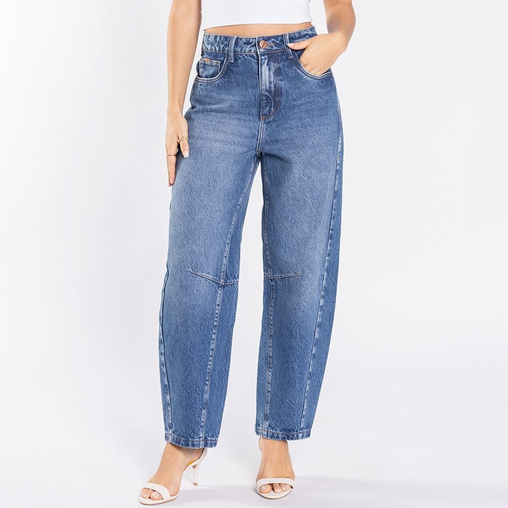 Calça Jeans Feminina Barrel Boby Blues