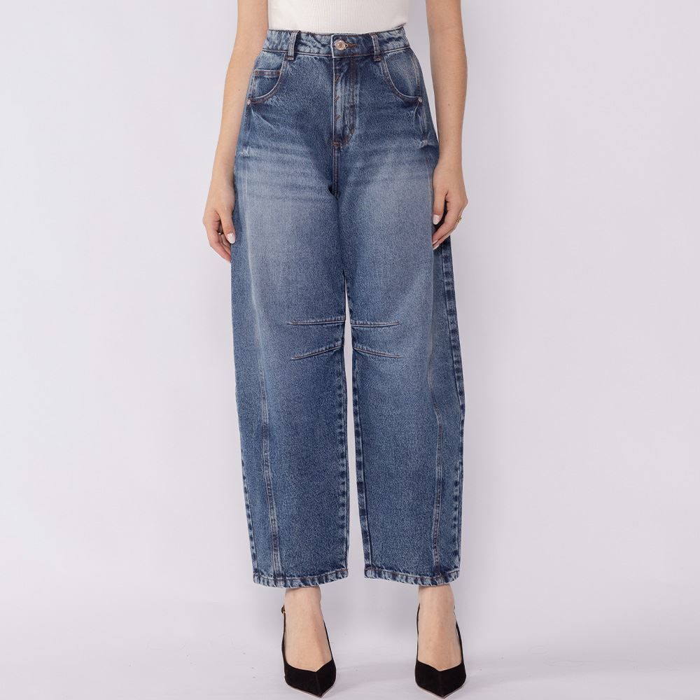 Calça Jeans Feminina Barrel Boby Blues