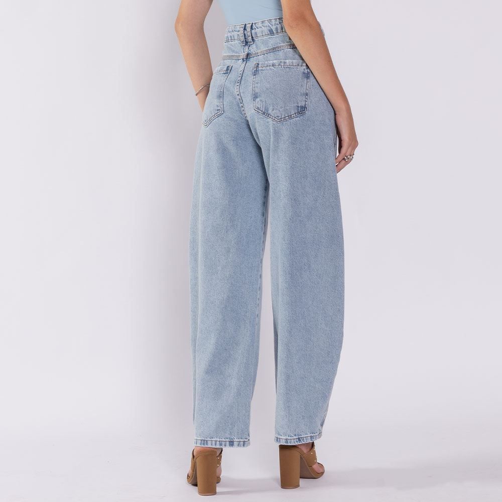 Calça Jeans Feminina Barrel Sawary