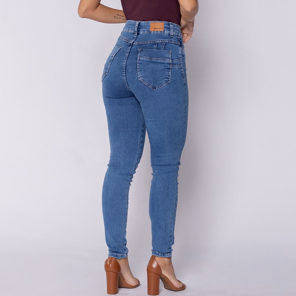 Calça Jeans Feminina Cigarrete Sawary