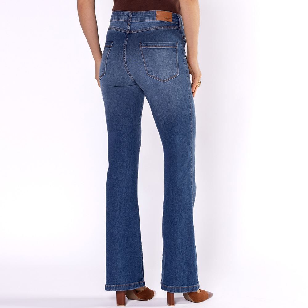 Calça Jeans Feminina Flare Patricia Foster