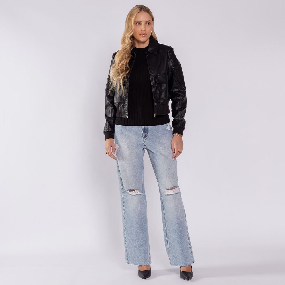 Calça Jeans Feminina Reta Boby Blues