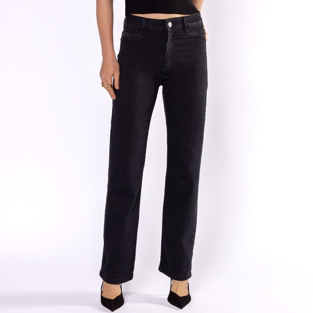 Calça Jeans Feminina Reta Sawary