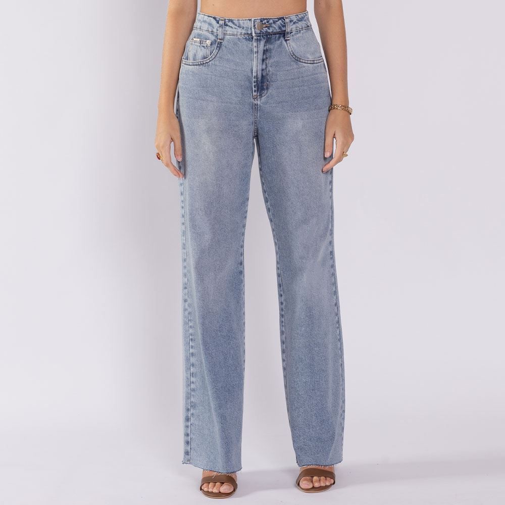 Calça Jeans Feminina Wide Leg Boby Blues 