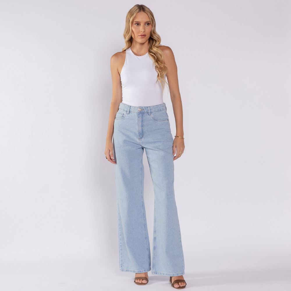 Calça Jeans Feminina Wide Leg Boby Blues