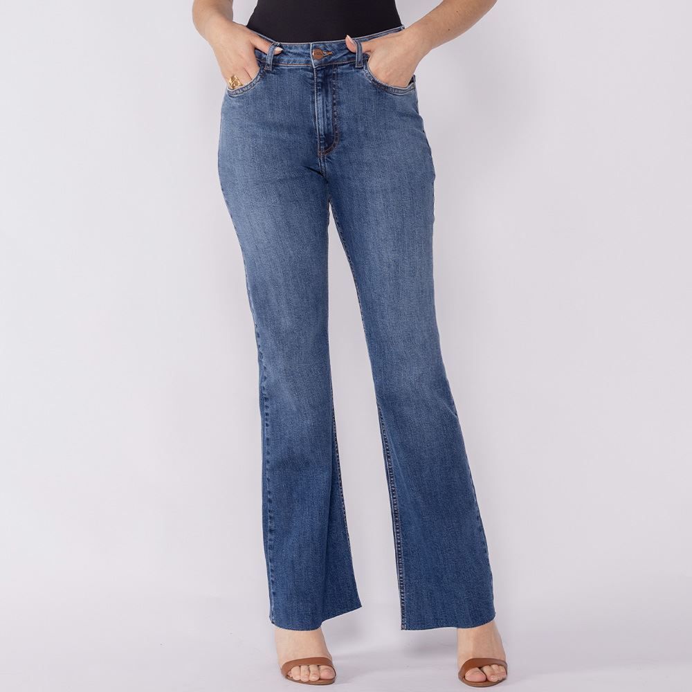 Calça Jeans Feminina Boot Cut Patricia Foster