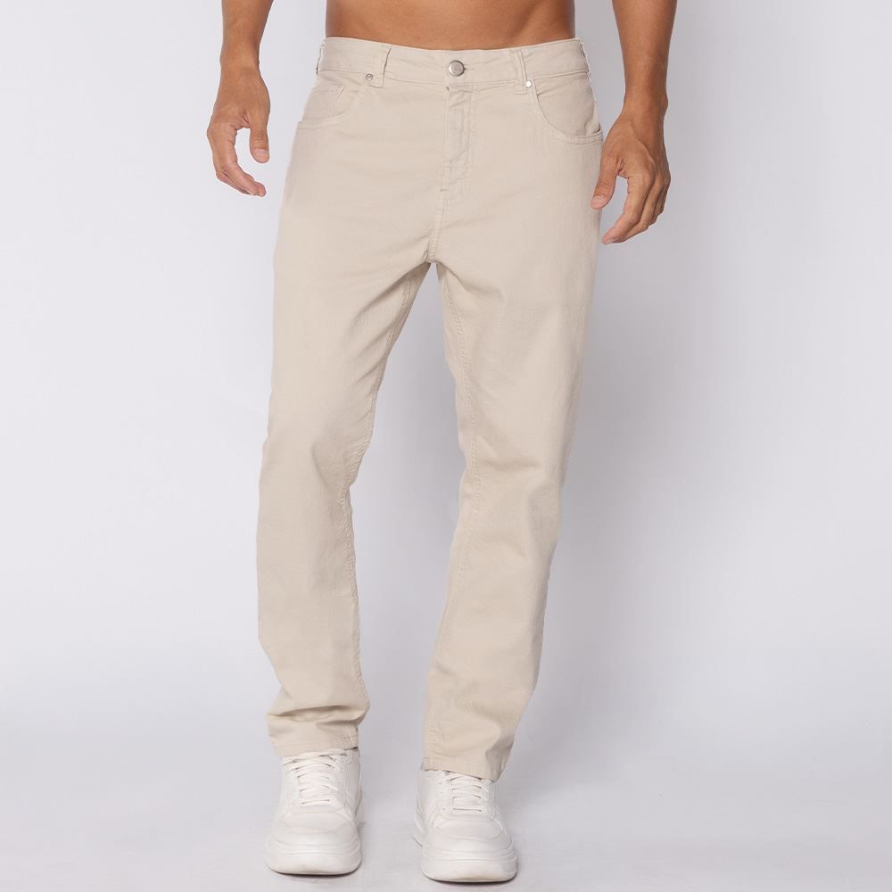 Calça Masculina Five Pocket Em Sarja Marc Alain