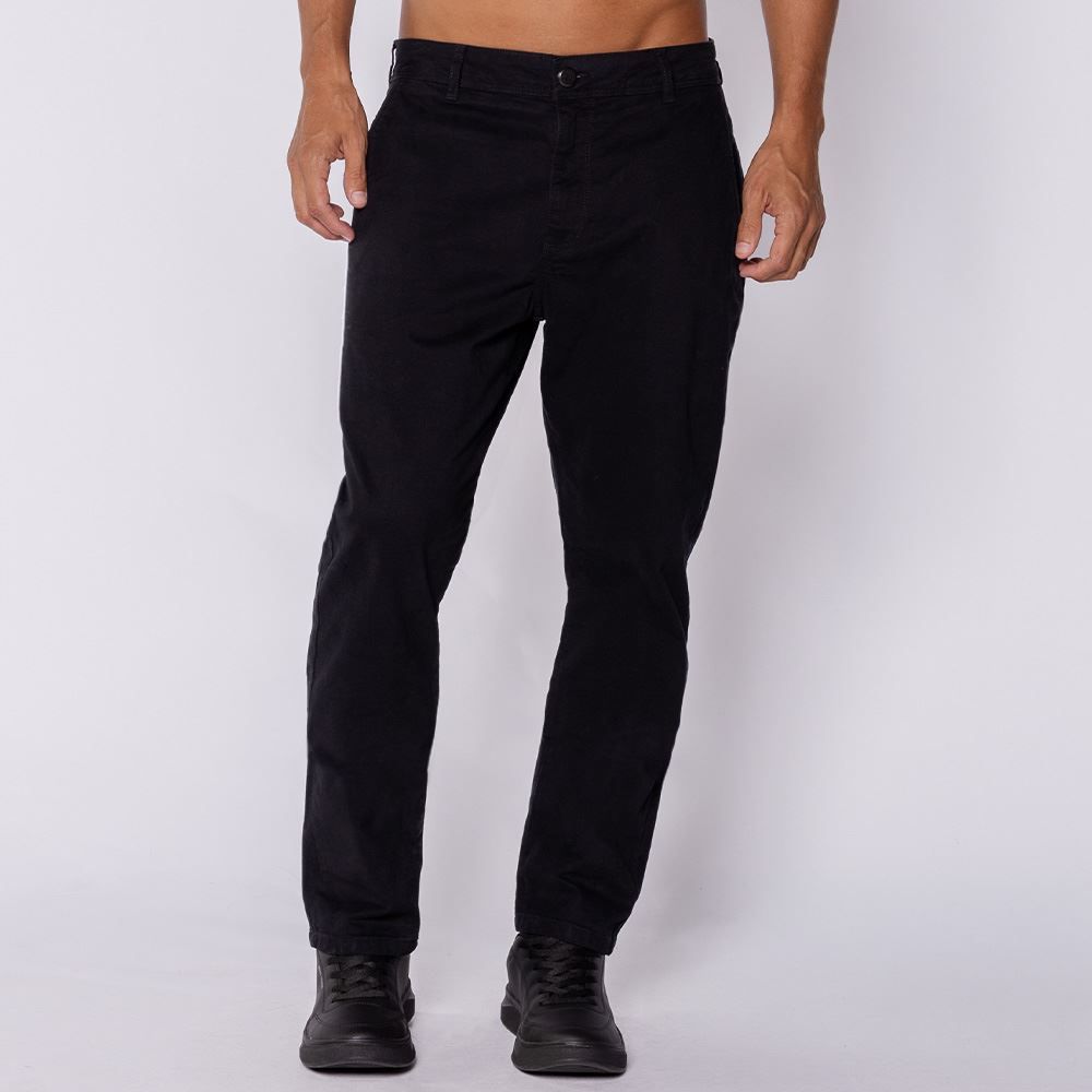 Calça Masculina Slim Em Sarja Marc Alain