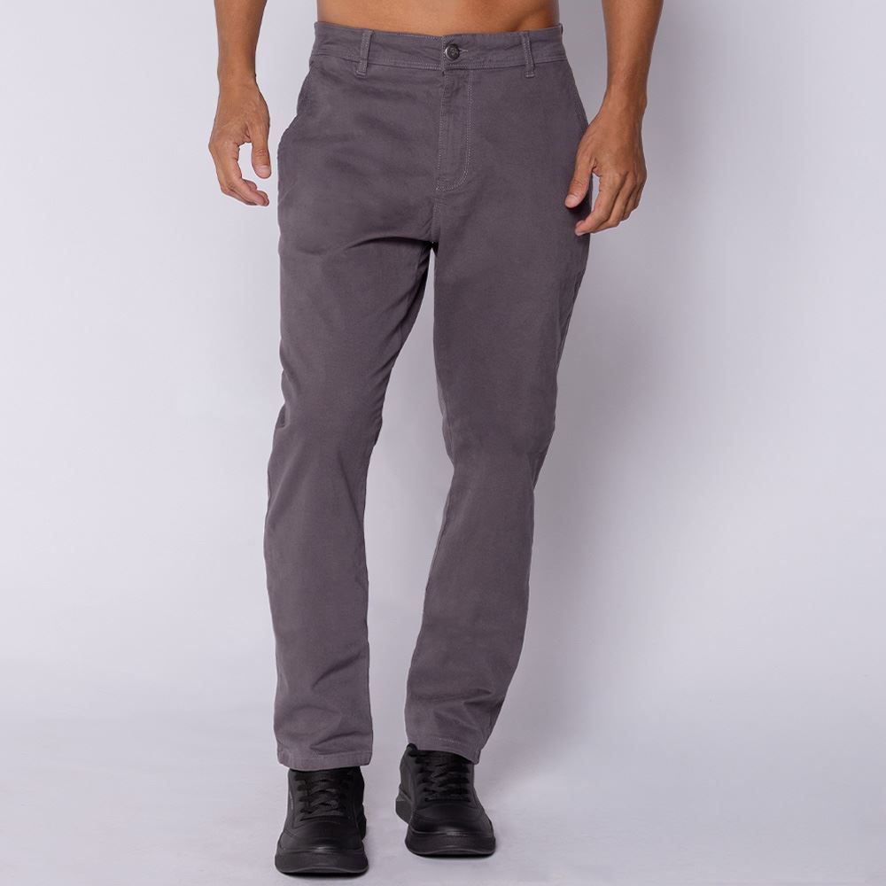 Calça Masculina Slim Em Sarja Marc Alain
