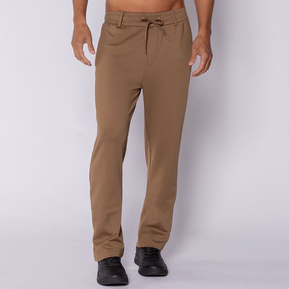 Calça Reta Masculina Em Poliamida Marc Alain