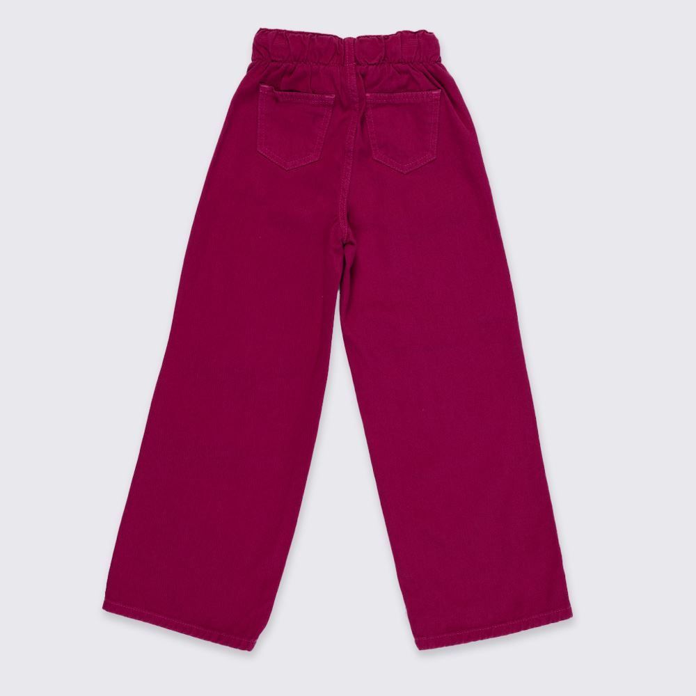 Calça Wide Leg Infantil Menina 4 a 10 Anos Marmelada
