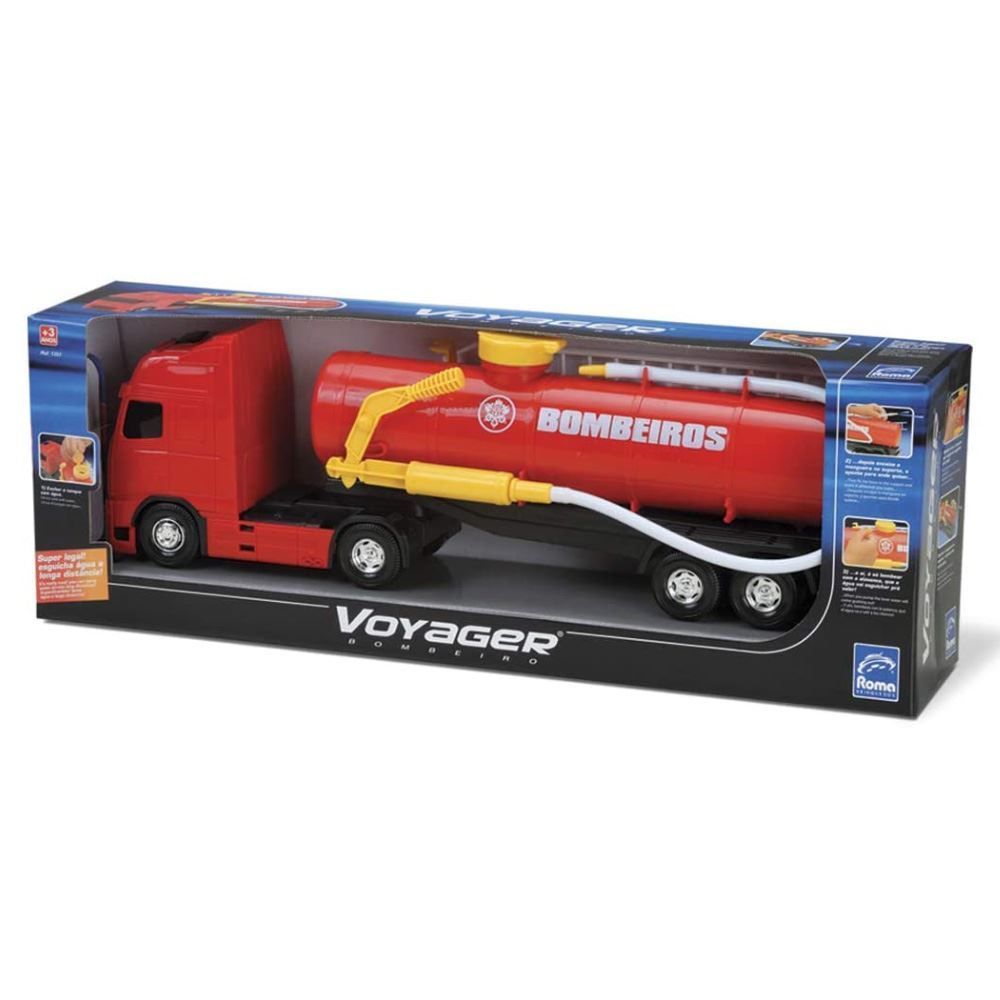 Caminhão Voyager Bombeiro 43Cm Roma - 1351