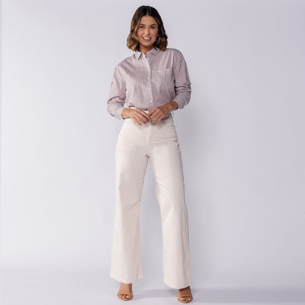 Camisa Feminina Manga Longa Listrada Boby Blues