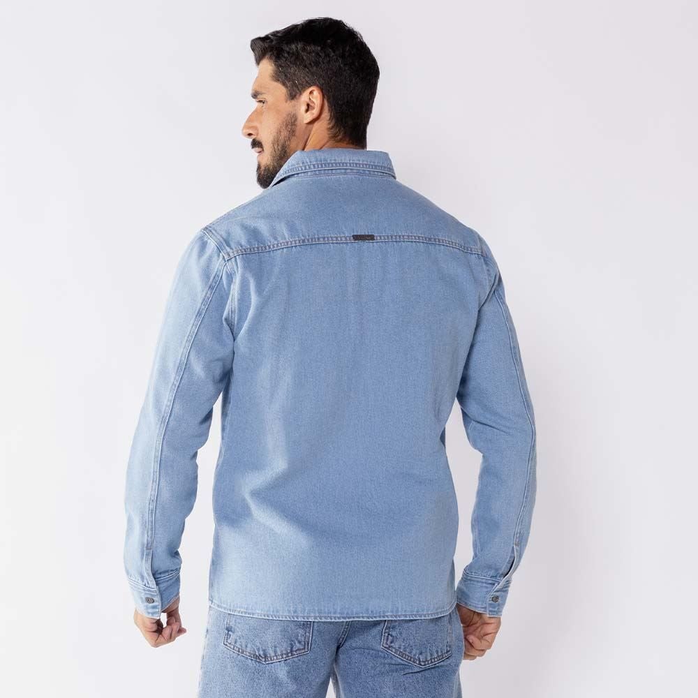 Camisa Jeans Masculina Manga Longa Thing
