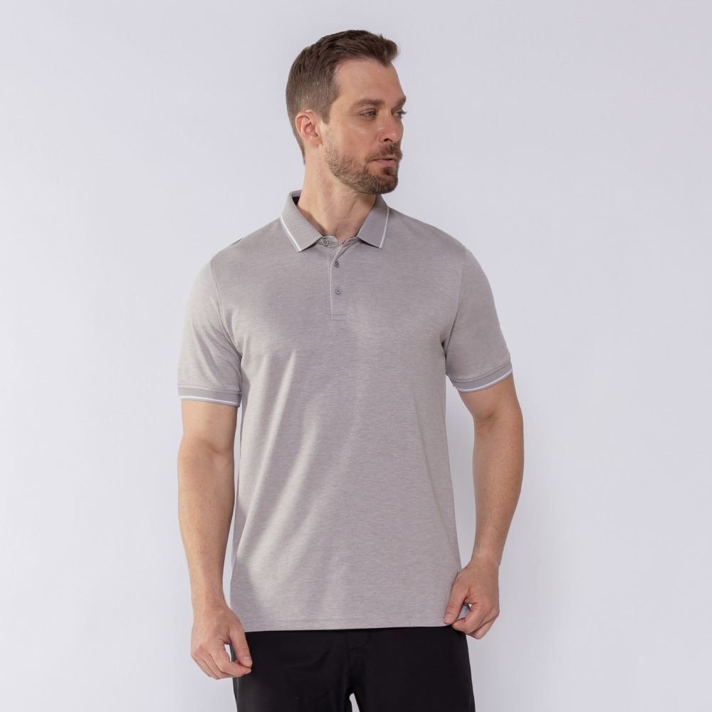 Camisa Polo Masculina De Algodão Marc Alain