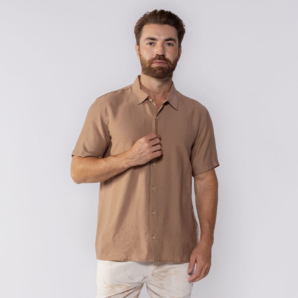 Camisa Masculina De Botão Manga Curta Thing