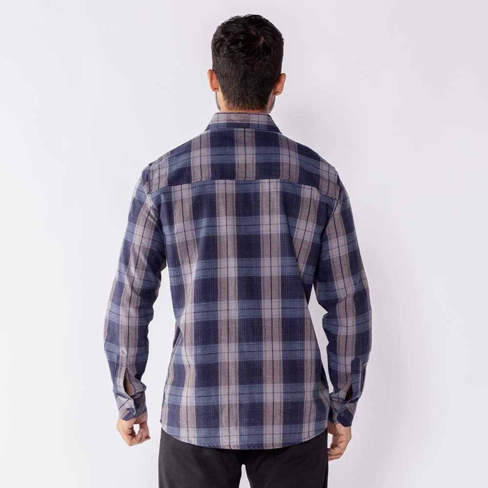 Camisa Masculina Xadrez Em Algodão Marc Alain