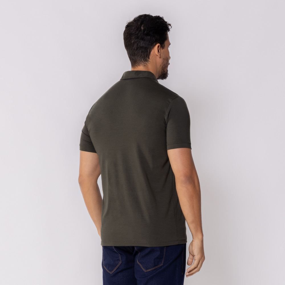 Camisa Polo Masculina Algodão Peruano Marc Alain
