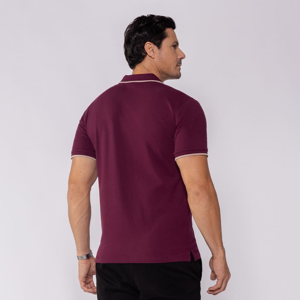 Camisa Polo Masculina De Algodão Marc Alain