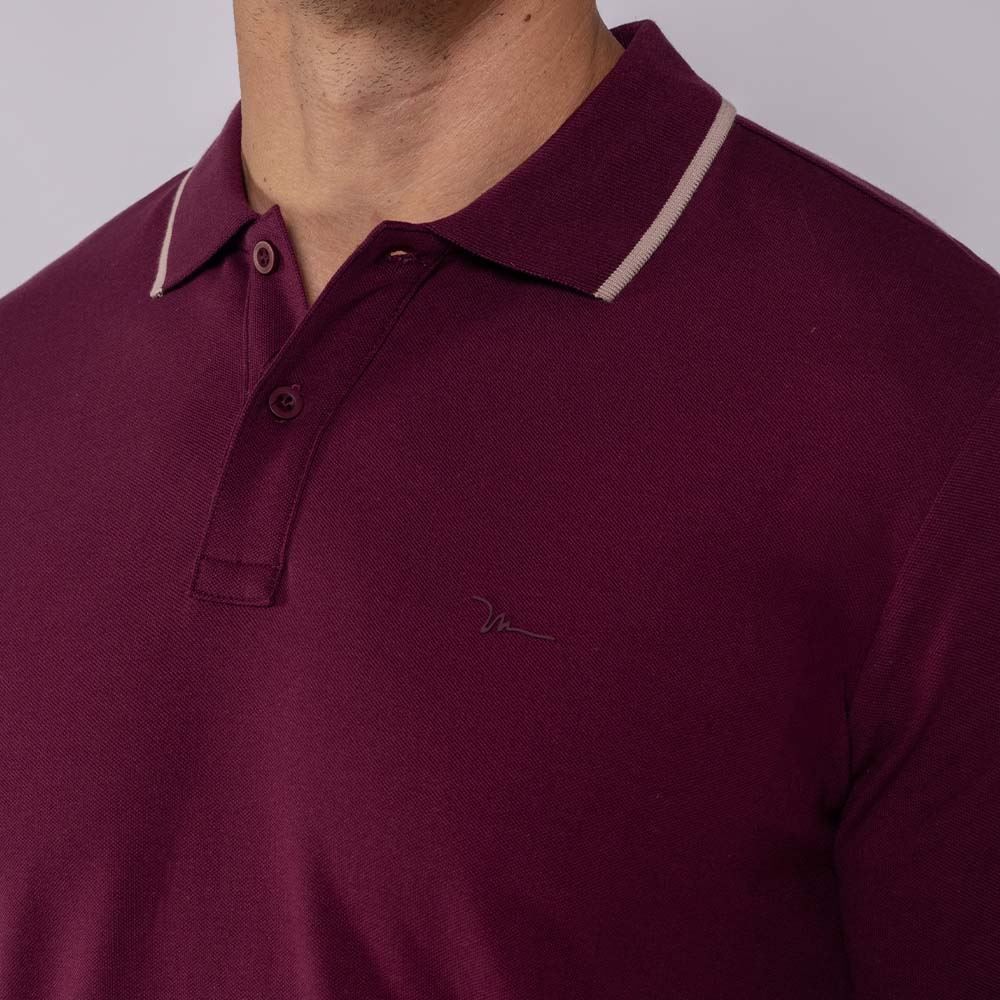 Camisa Polo Masculina De Algodão Marc Alain
