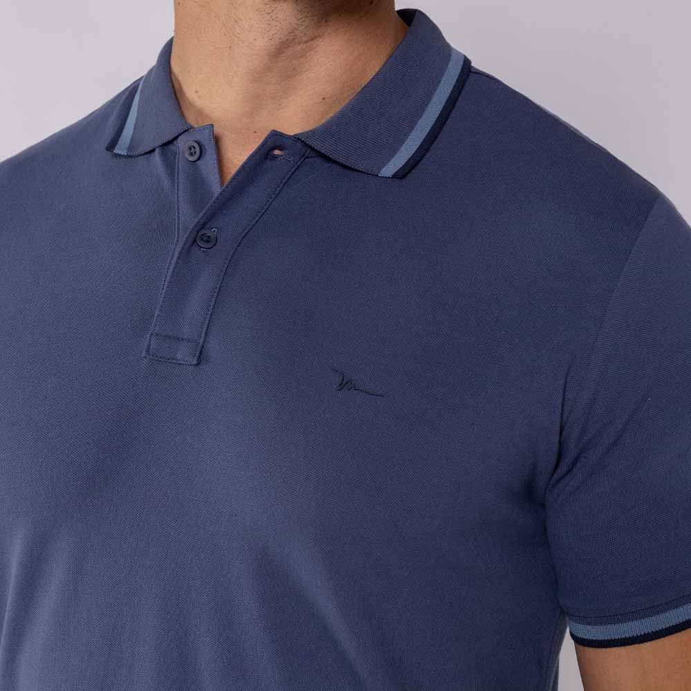 Camisa Polo Masculina De Algodão Marc Alain
