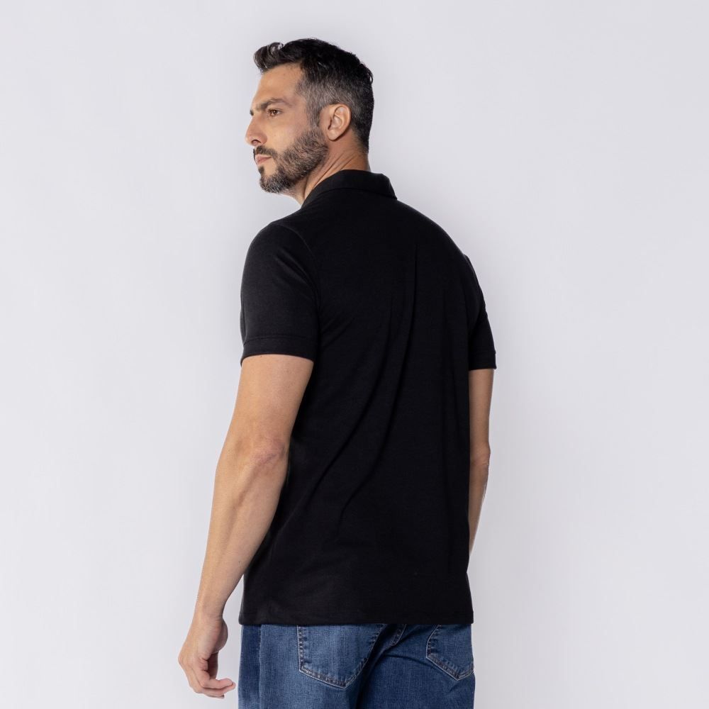Camisa Polo Masculina De Malha Piquet Tech Marc Alain