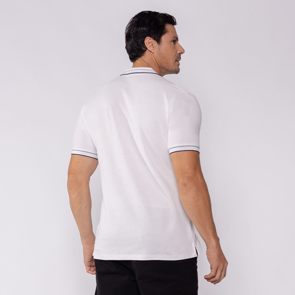 Camisa Polo Masculina Texturizada Marc Alain