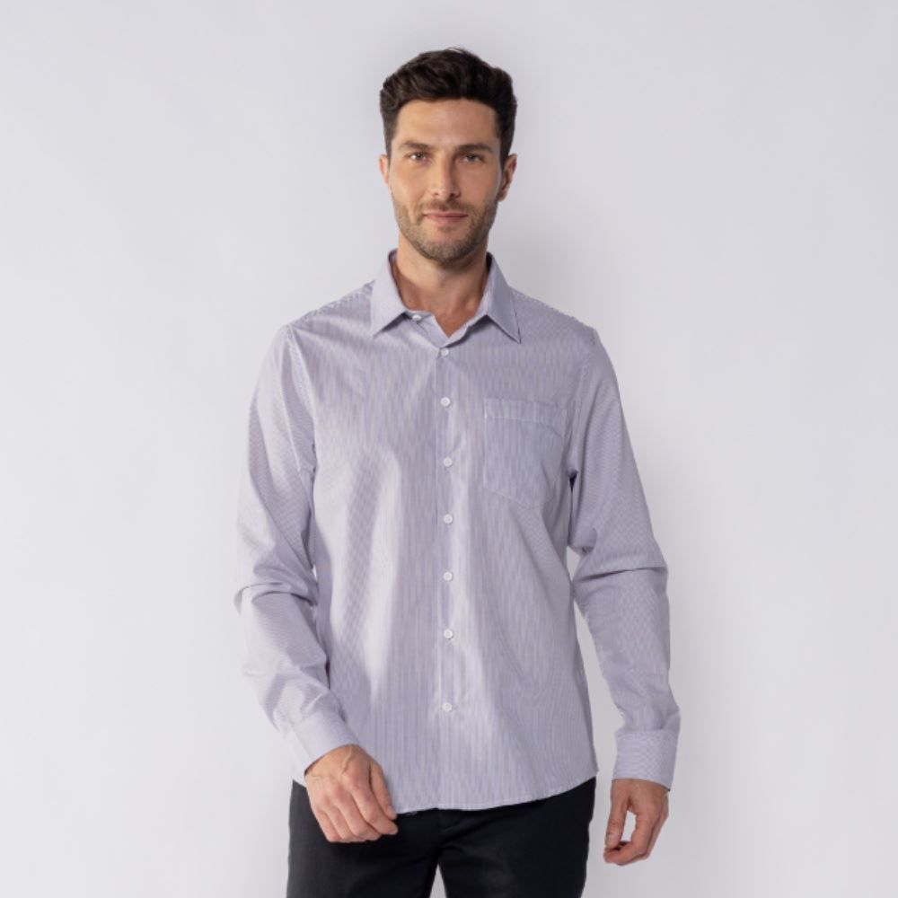 Camisa Social Masculina Listrada Marc Alain
