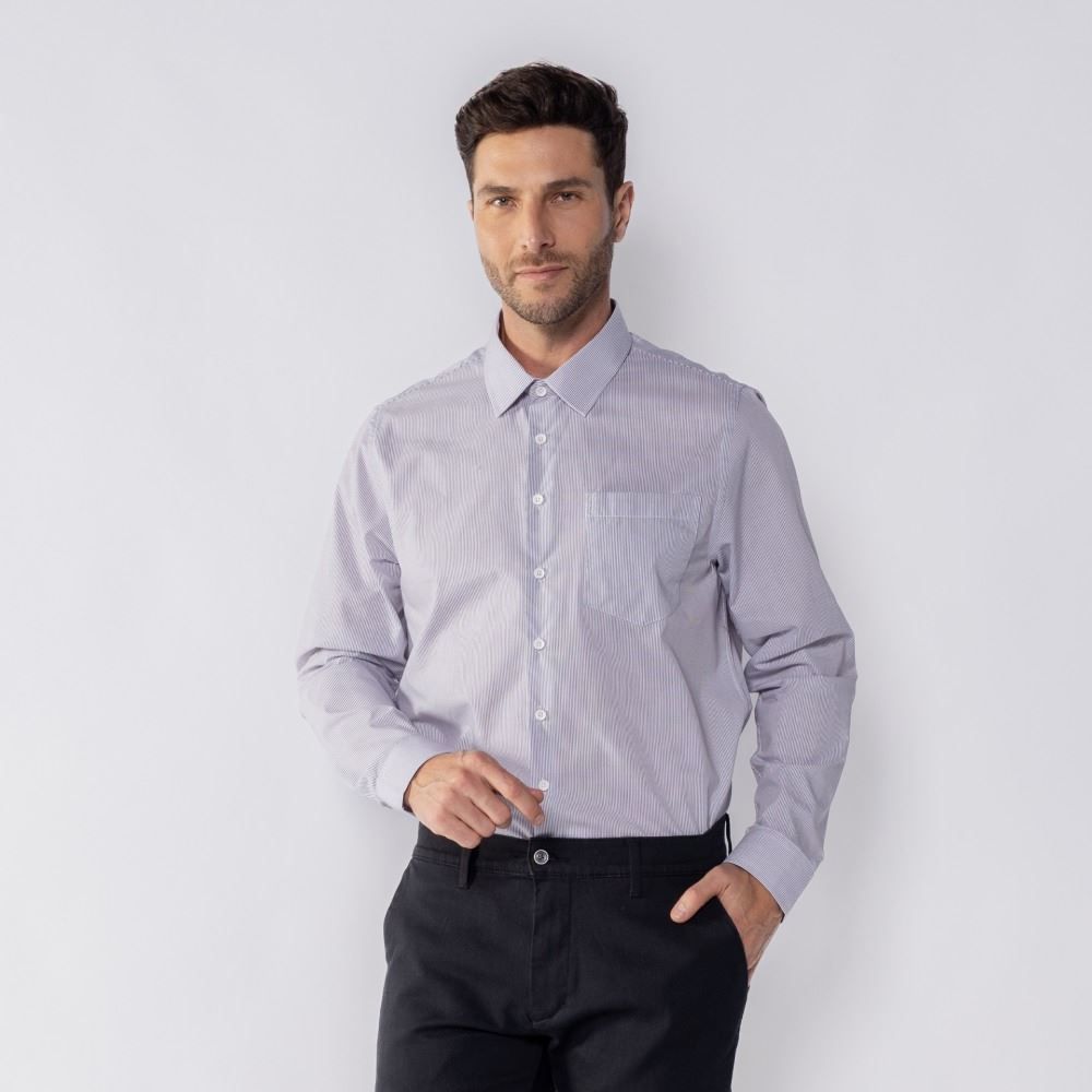 Camisa Social Masculina Listrada Marc Alain