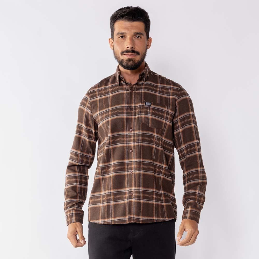 Camisa Xadrez Masculina Em Flanela Marc Alain