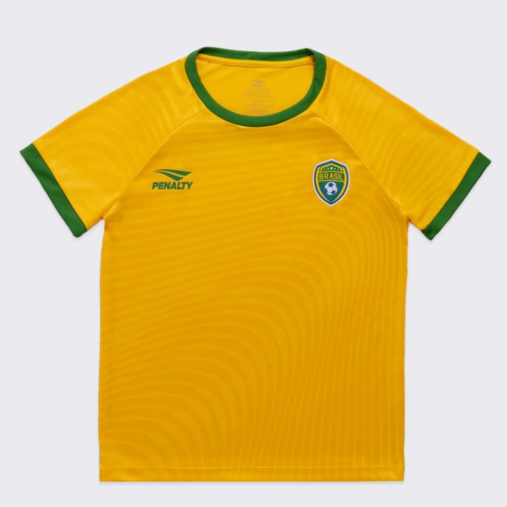 Camiseta Brasil Infantil Unissex 8 A 14 Anos Penalty