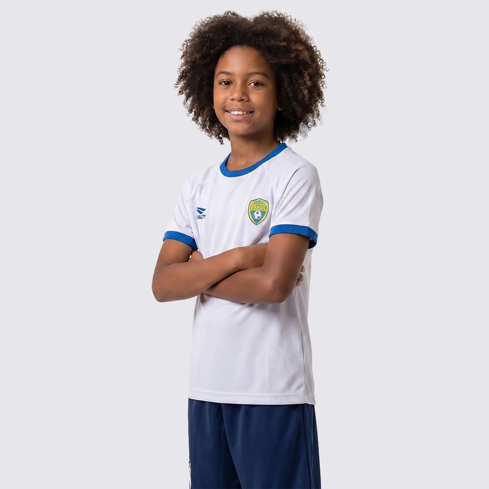 Camiseta Brasil Infantil Unissex 8 A 14 Anos Penalty