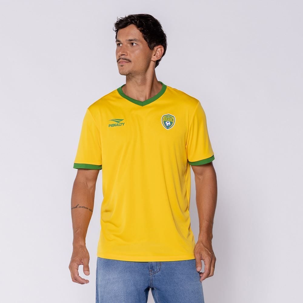 Camiseta Brasil Masculina Player Penalty