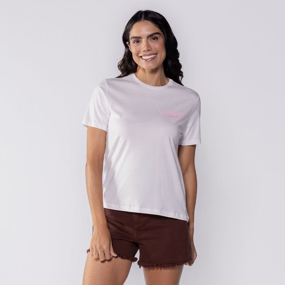 Camiseta Feminina Strawberry Boby Blues