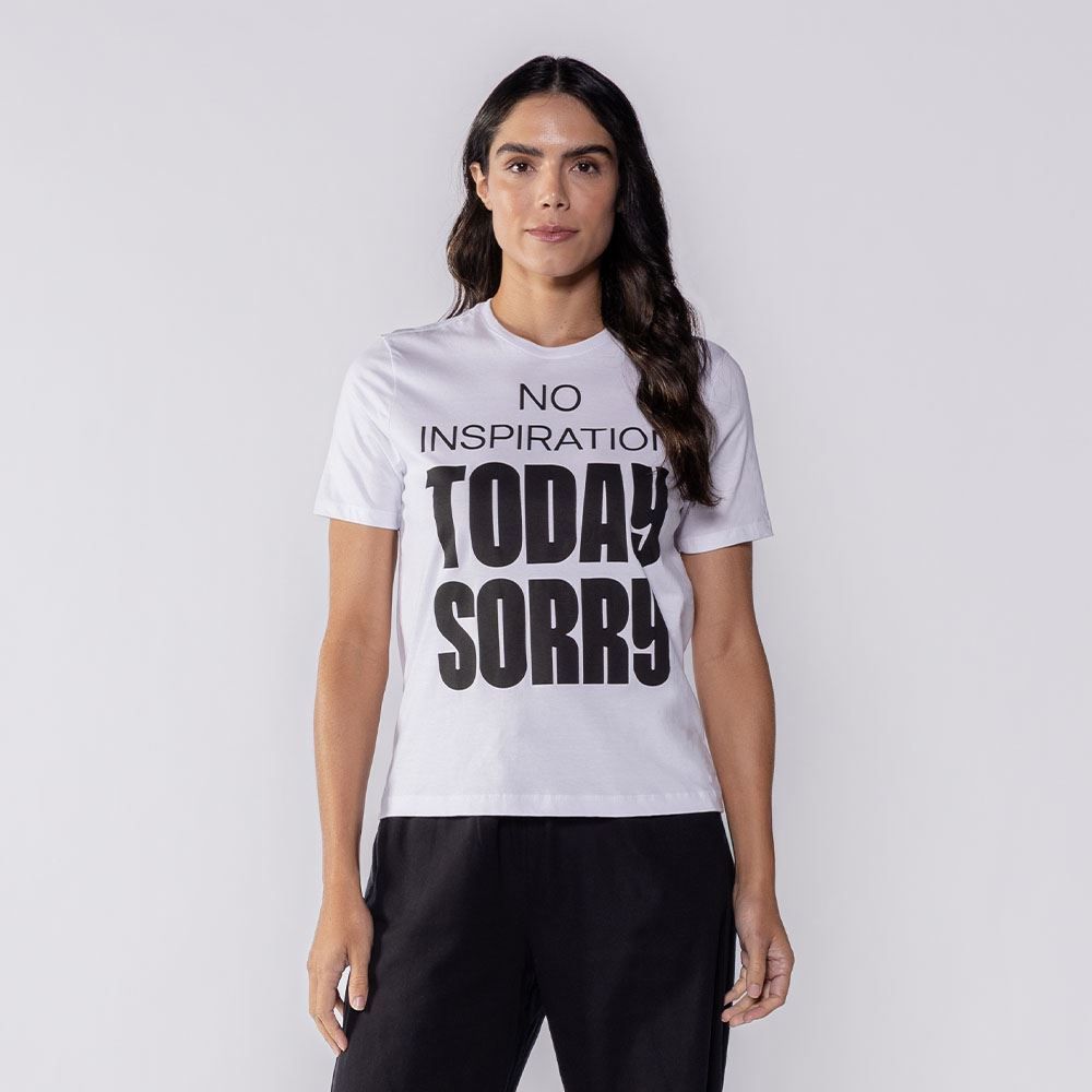 Camiseta Feminina Today Sorry Boby Blues