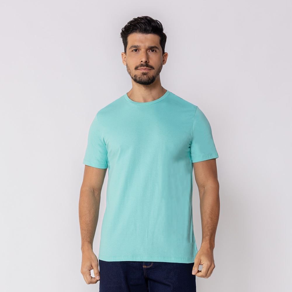 Camiseta Masculina Básica De Algodão Marc Alain