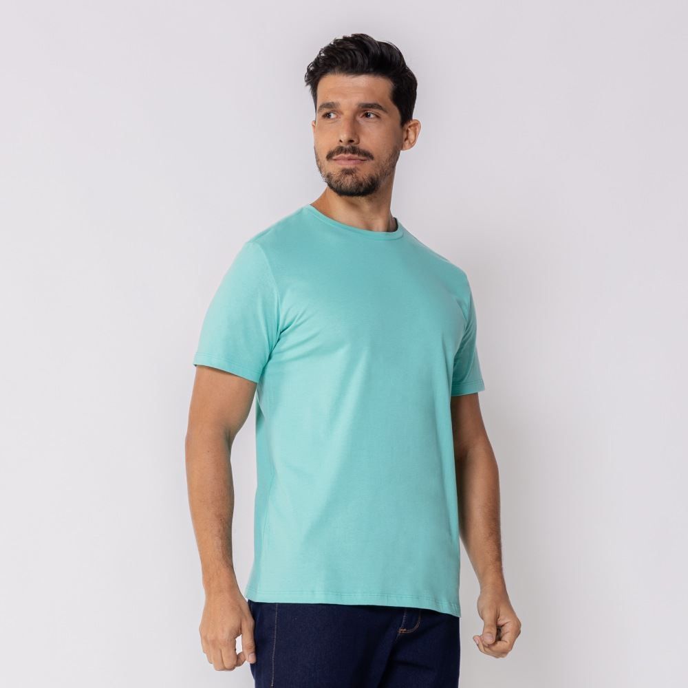 Camiseta Masculina Básica De Algodão Marc Alain