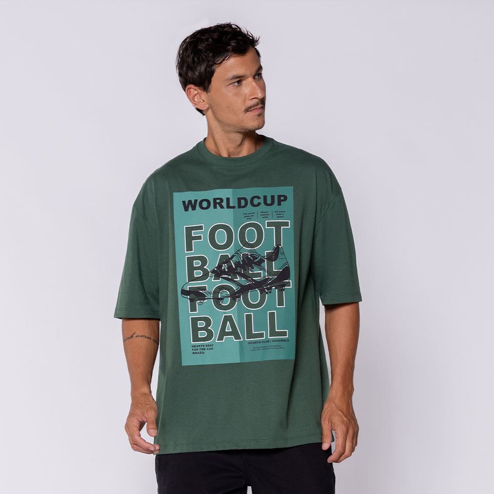 Camiseta Masculina Brazil World Cup Scream