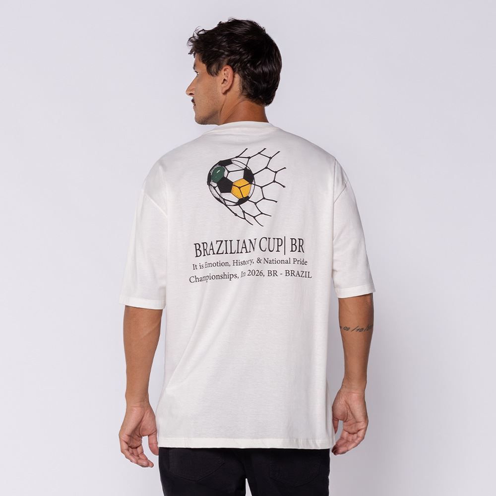 Camiseta Masculina Brazil World Cup Scream