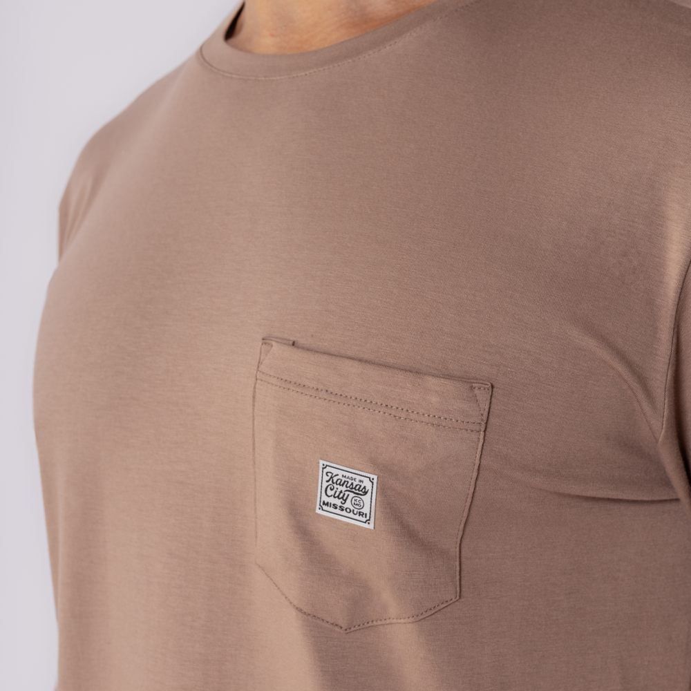 Camiseta Masculina Com Bolso De Algodão Pima Marc Alain