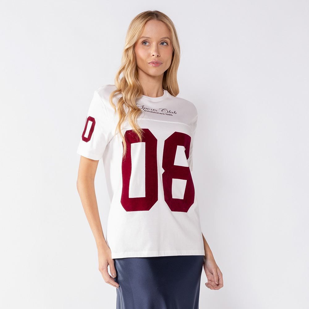 Camiseta Oversized Feminina College Boby Blues