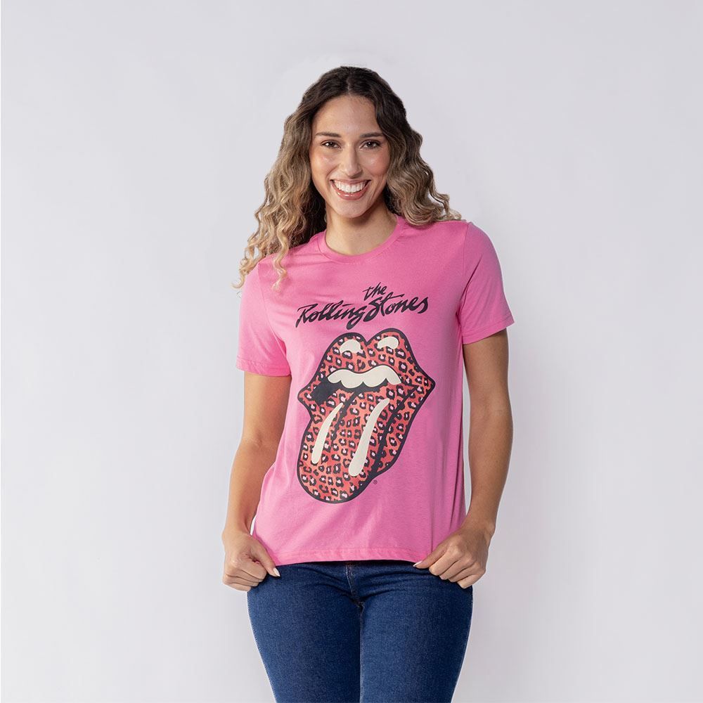 Camiseta The Rolling Stones Estilizada Feminina Bandup