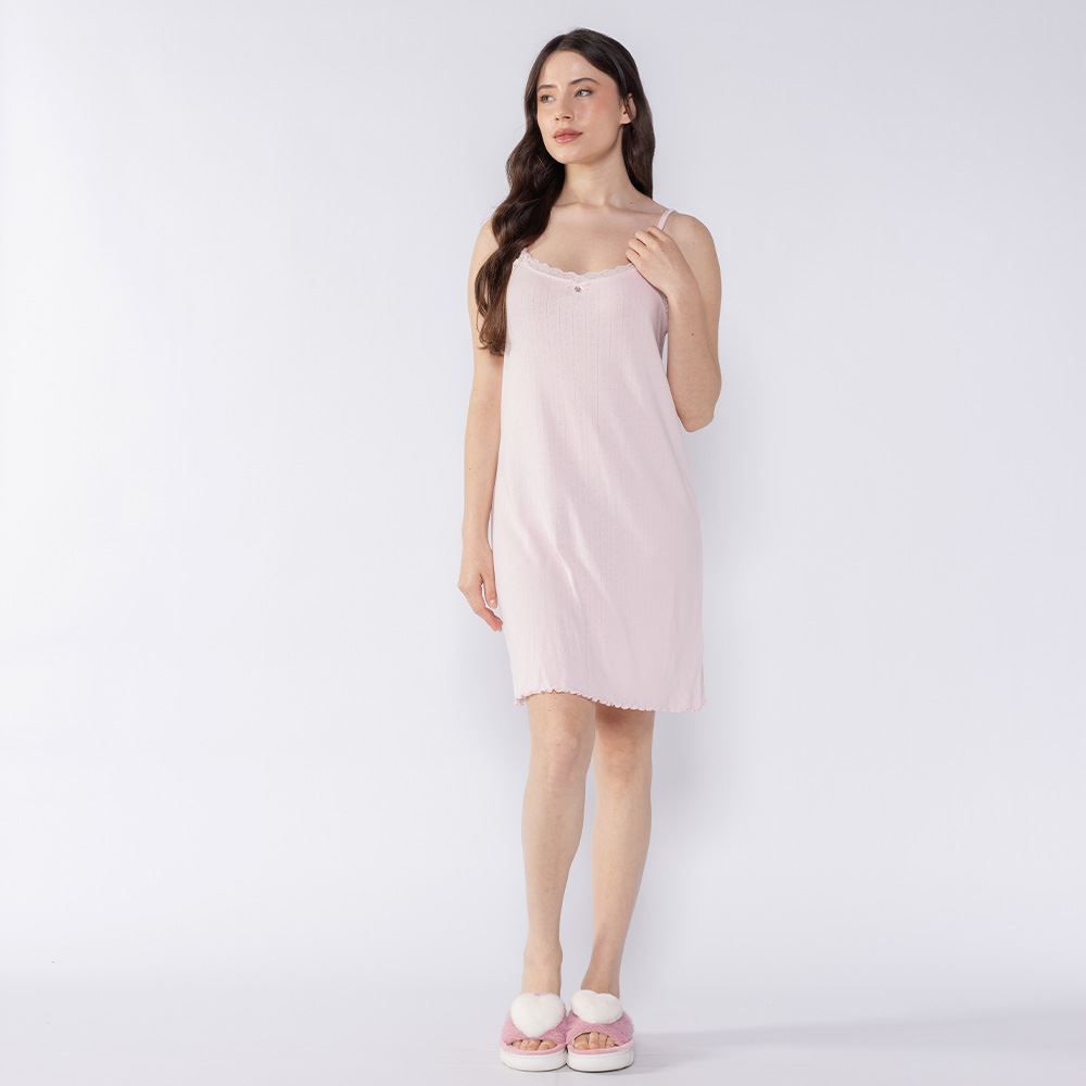 Camisola Feminina De Alça Tricô Camila Moretti