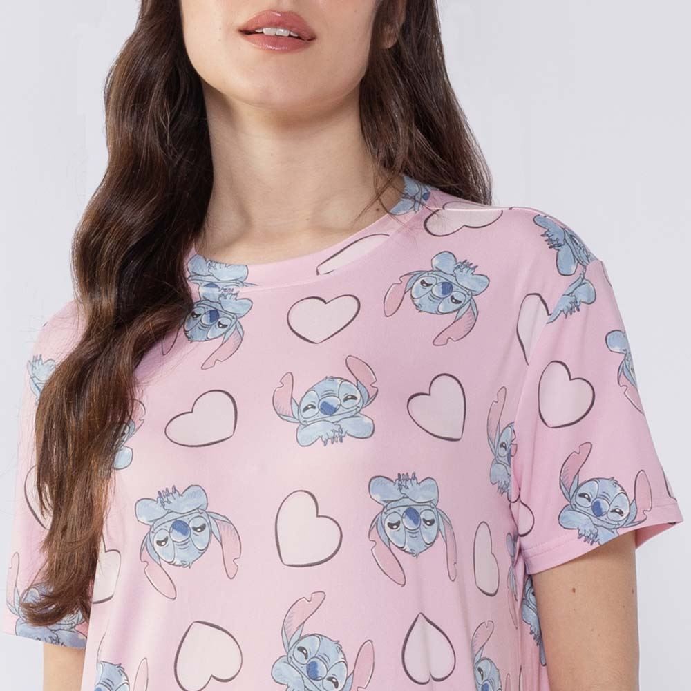 Camisola Stitch Manga Curta Disney