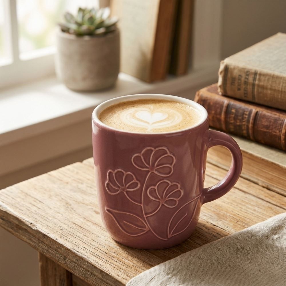 Caneca de Cerâmica Flowers 170Ml Wolff - Sortido