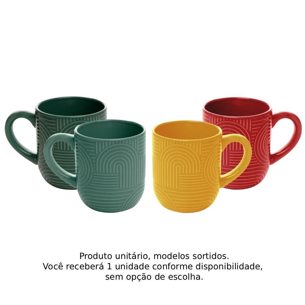 Caneca de Cerâmica Frankfurt 330Ml Wolff - Sortido
